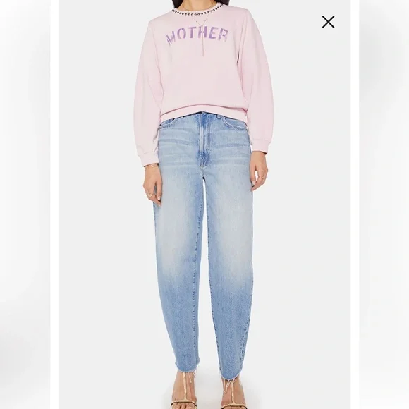 MOTHER NEW The Camper Stud Sweatshirt Size Small - Picture 5 of 10